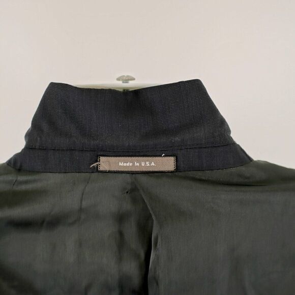 Calvin Klein Wool Blue Birdseye 3 Button Sport Coat 42R - Picture 14 of 15